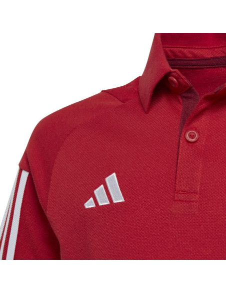 Koszulka dla dzieci adidas tiro 23 competition cotton polo czerwona hi4715
