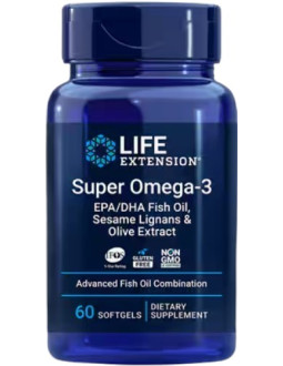Life Extension Super Omega-3 Epa/Dha Z Lignanami Sezamowymi I Ekstraktem Z Oliwek (60 Kaps.) 2