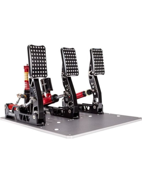 Simagic p2000 zestaw 3 pedałów hydraulicznych, ogniwo obciążnikowe 200 kg - crimson edition