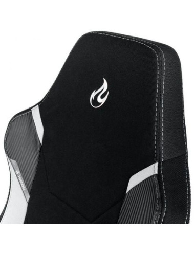 Nitro concepts x1000 fotel dla gracza tapicerowane siedzisko czarny, biały