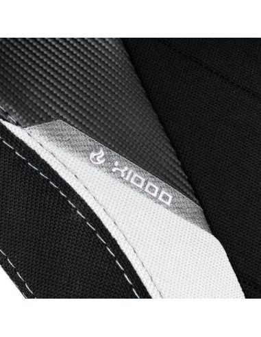 Nitro concepts x1000 fotel dla gracza tapicerowane siedzisko czarny, biały