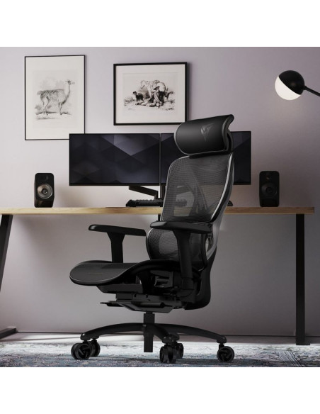 Fotel gamingowy thunderx3 xtc mesh - czarny