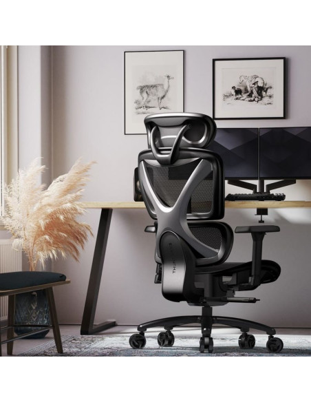 Fotel gamingowy thunderx3 xtc mesh - czarny