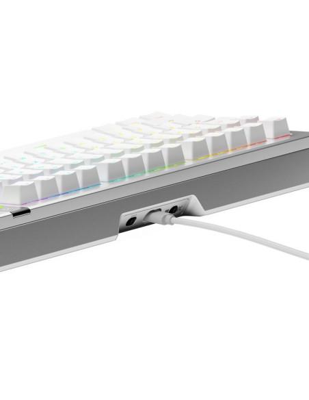 Glorious gaming gmmk 3 pro 75% prebuilt klawiatura usb qwerty us english srebrny