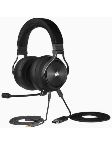 Corsair virtuoso rgb wireless xt zestaw słuchawkowy przewodowy i bezprzewodowy opaska na głowę bluetooth czarny