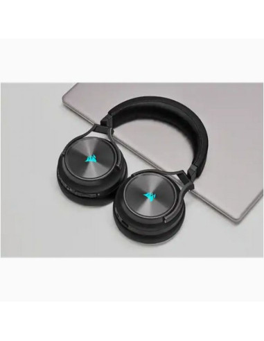 Corsair virtuoso rgb wireless xt zestaw słuchawkowy przewodowy i bezprzewodowy opaska na głowę bluetooth czarny