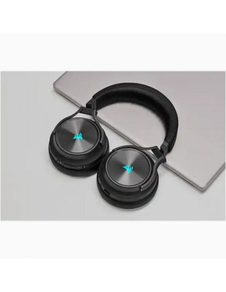 Corsair virtuoso rgb wireless xt zestaw słuchawkowy przewodowy i bezprzewodowy opaska na głowę bluetooth czarny