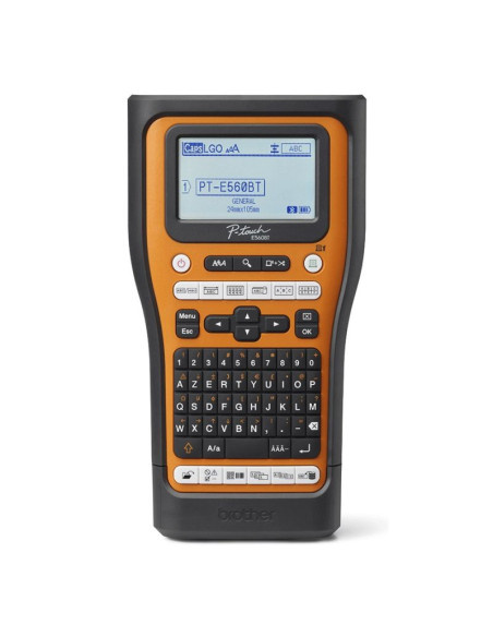 Brother pt-e560btvp drukarka etykiet termotransferowy 180 x 180 dpi 20 mm/s przewodowy i bezprzewodowy hse/tze bluetooth qwertz