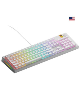 Glorious gaming gmmk 3 he 100% prebuilt klawiatura usb qwerty us english biały