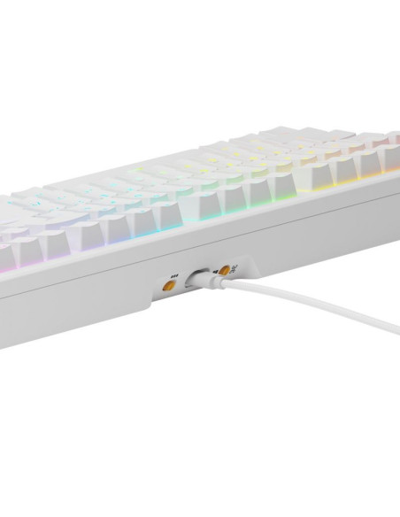 Glorious gaming gmmk 3 he 100% prebuilt klawiatura usb qwerty us english biały