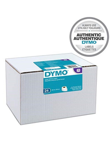 Dymo lw large address labels 36 x 89 mm s0722390 balta lipni spausdintuvo etikete