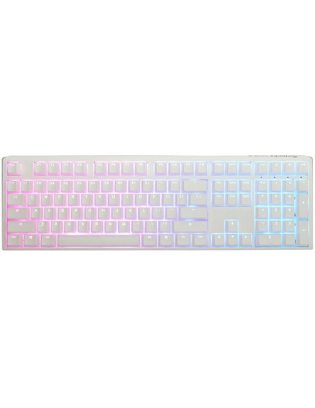 Ducky one 3 rgb klawiatura gaming usb qwerty us english biały