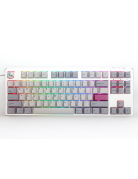 Ducky one 3 tkl klawiatura gaming usb us english srebrny