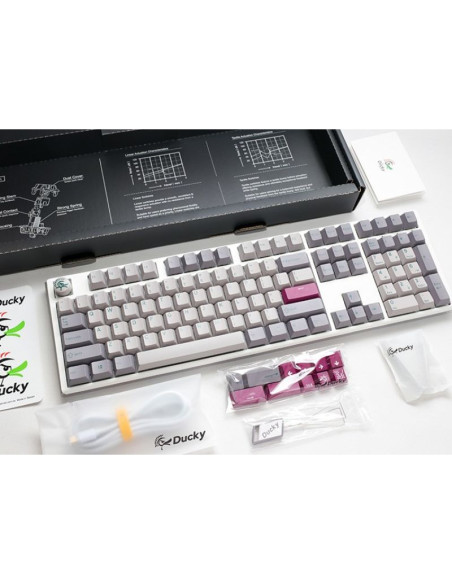 Ducky one 3 klawiatura gaming usb szary