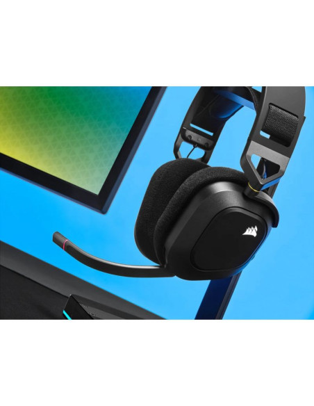 Słuchawki corsair hs80 rgb wireless carbon