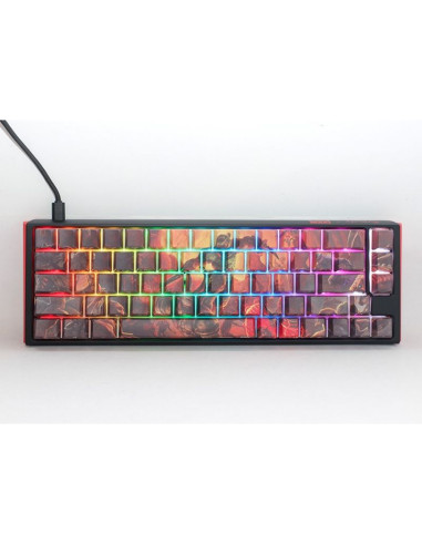 Ducky one 3 sf doom limited edition klawiatura gaming usb qwerty niemiecki wielobarwny