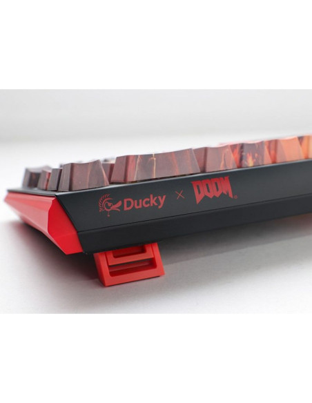 Ducky one 3 sf doom limited edition klawiatura gaming usb qwerty niemiecki wielobarwny
