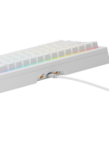 Glorious pc gaming race gmmk 3 prebuilt klawiatura usb qwerty us english biały