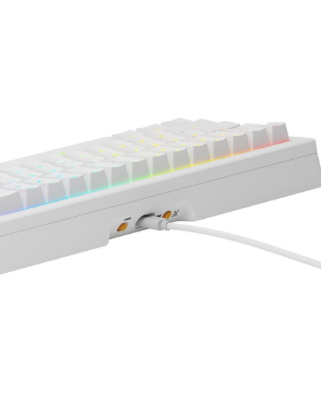 Glorious pc gaming race gmmk 3 prebuilt klawiatura usb qwerty us english biały