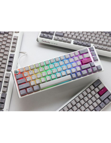 Ducky one 3 sf klawiatura gaming usb qwerty angielski szary