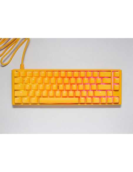 Ducky one 3 yellow sf klawiatura gaming usb qwerty us english żółty