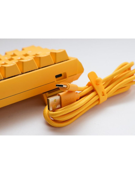 Ducky one 3 yellow sf klawiatura gaming usb qwerty us english żółty