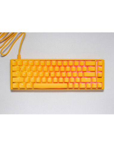 Ducky one 3 yellow sf klawiatura gaming usb qwerty us english żółty