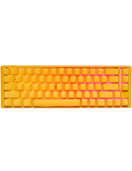 Ducky one 3 yellow sf klawiatura gaming usb qwerty us english żółty