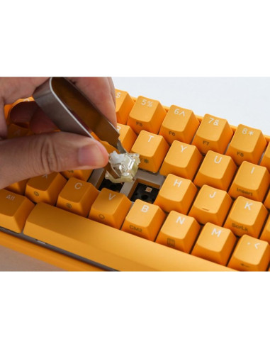 Ducky one 3 mini yellow klawiatura gaming usb qwerty us english żółty