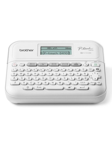Brother pt-d410vp drukarka etykiet zink (zero-ink) 180 x 180 dpi przewodowa tze qwerty