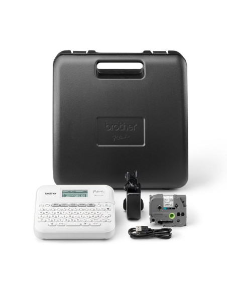 Brother pt-d410vp drukarka etykiet zink (zero-ink) 180 x 180 dpi przewodowa tze qwerty