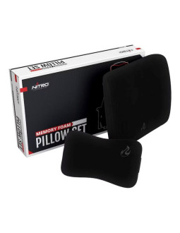 Nitro concepts memory foam pillow set black/black - zestaw poduszek z pianki