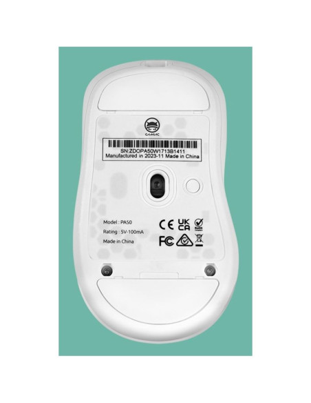 Mysz gamingowa gamiac pa50 - biała