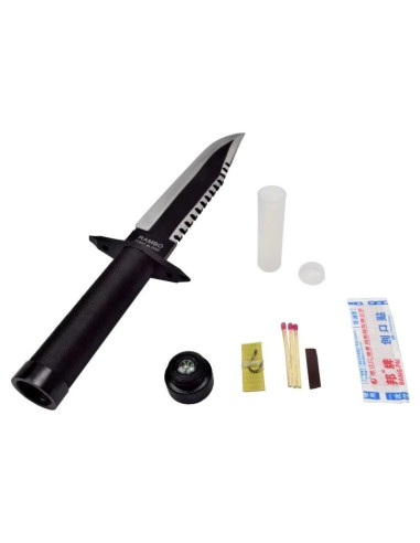 Nóż rambo i cinema classic 360 mm z pochwą skórzaną (cc-h1)