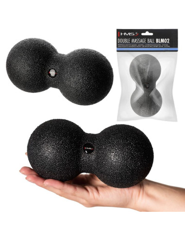 Podwójna piłka do masażu / duo ball hms blm02 8*16cm
