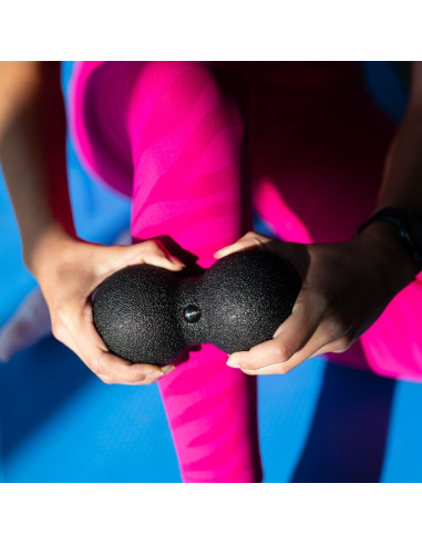 Podwójna piłka do masażu / duo ball hms blm02 8*16cm