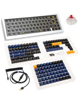 Ducky outlaw 65 klawiatura uniwersalne usb us english srebrny