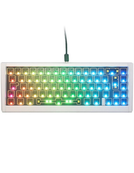 Ducky outlaw 65 klawiatura uniwersalne usb us english srebrny