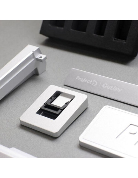 Ducky outlaw 65 klawiatura uniwersalne usb us english srebrny