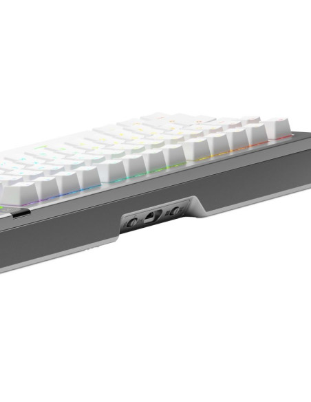 Glorious gaming gmmk 3 pro 75% prebuilt klawiatura usb + rf wireless + bluetooth qwerty us english srebrny