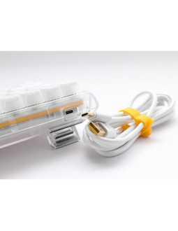 Ducky one 3 aura white mini gat b kan us klawiatura gaming usb qwerty amerykański międzynarodowy biały