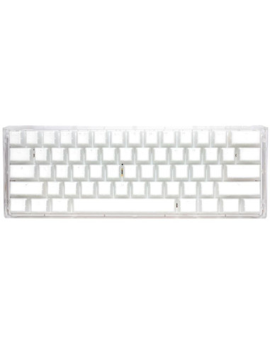 Ducky one 3 aura white mini gat b kan us klawiatura gaming usb qwerty amerykański międzynarodowy biały