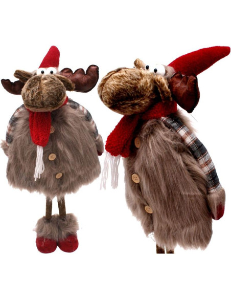 Renifer świąteczny dekoracyjny pluszowy 62-67cm