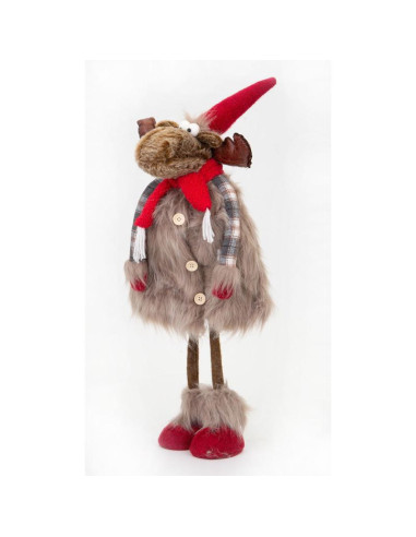 Renifer świąteczny dekoracyjny pluszowy 62-67cm