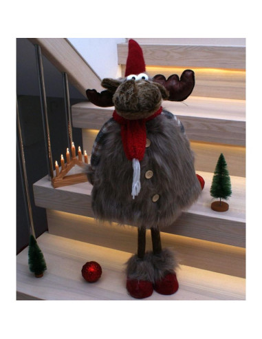 Renifer świąteczny dekoracyjny pluszowy 62-67cm
