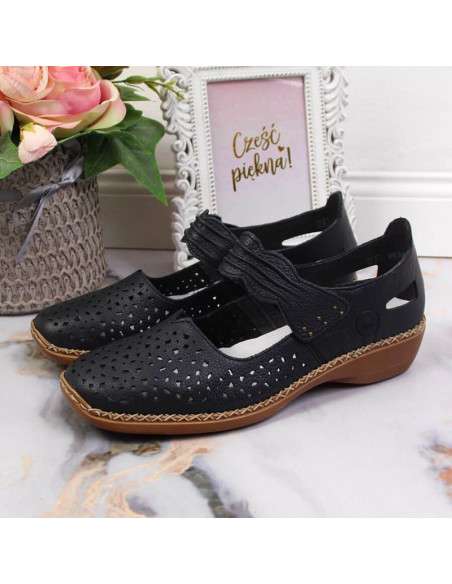 Półbuty skórzane rieker w rkr139