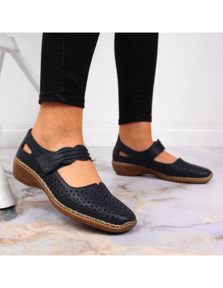 Półbuty skórzane rieker w rkr139