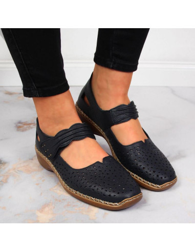 Półbuty skórzane rieker w rkr139