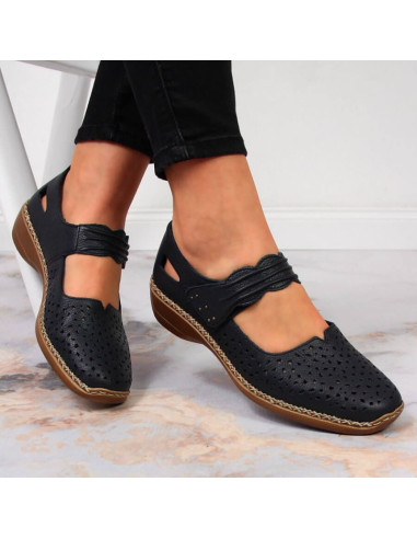 Półbuty skórzane rieker w rkr139