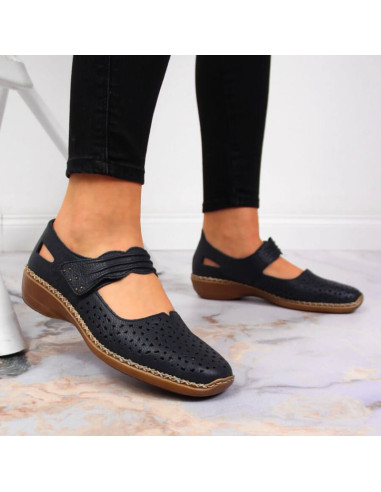 Półbuty skórzane rieker w rkr139